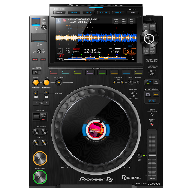 Pioneer CDJ-3000 mieten - Professioneller DJ Media Player Verleih Deutschland