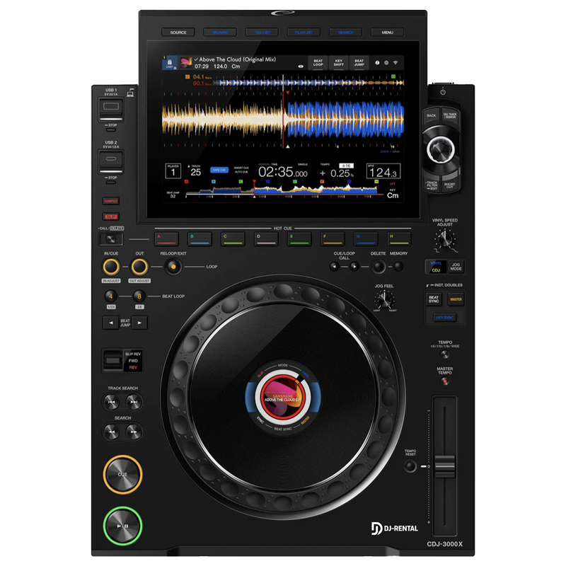 AlphaTheta CDJ-3000X mieten - Professioneller DJ Media Player Verleih Deutschland