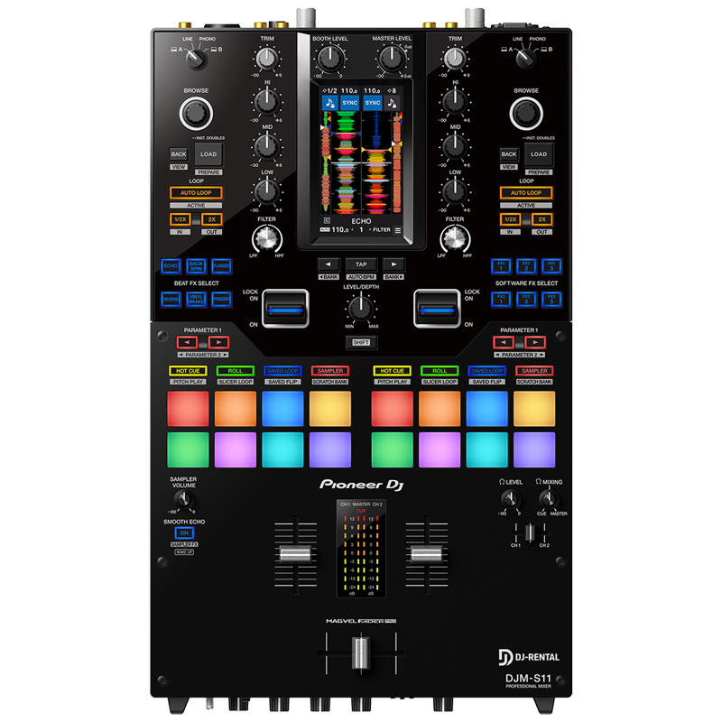 Pioneer DJM-S11 mieten - 2-Kanal Battle Mixer Verleih Deutschland