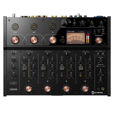 AlphaTheta Euphonia mieten - 4-Kanal Rotary DJ Mixer Verleih Deutschland